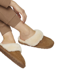 Jones Bootmaker Bella-Rose Sheepskin Mule Slippers