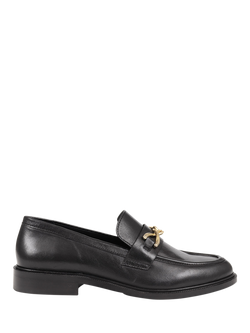 Jones Bootmaker Mari Leather Loafers, Black, Black