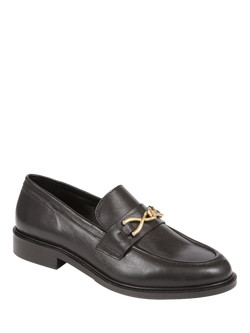 Jones Bootmaker Mari Leather Loafers, Black - view 2, Black