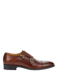 Jones Bootmaker Chadwick Leather Monk Shoes, Cognac