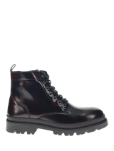 Hush Puppies Milo Leather Lace Up Boots Black