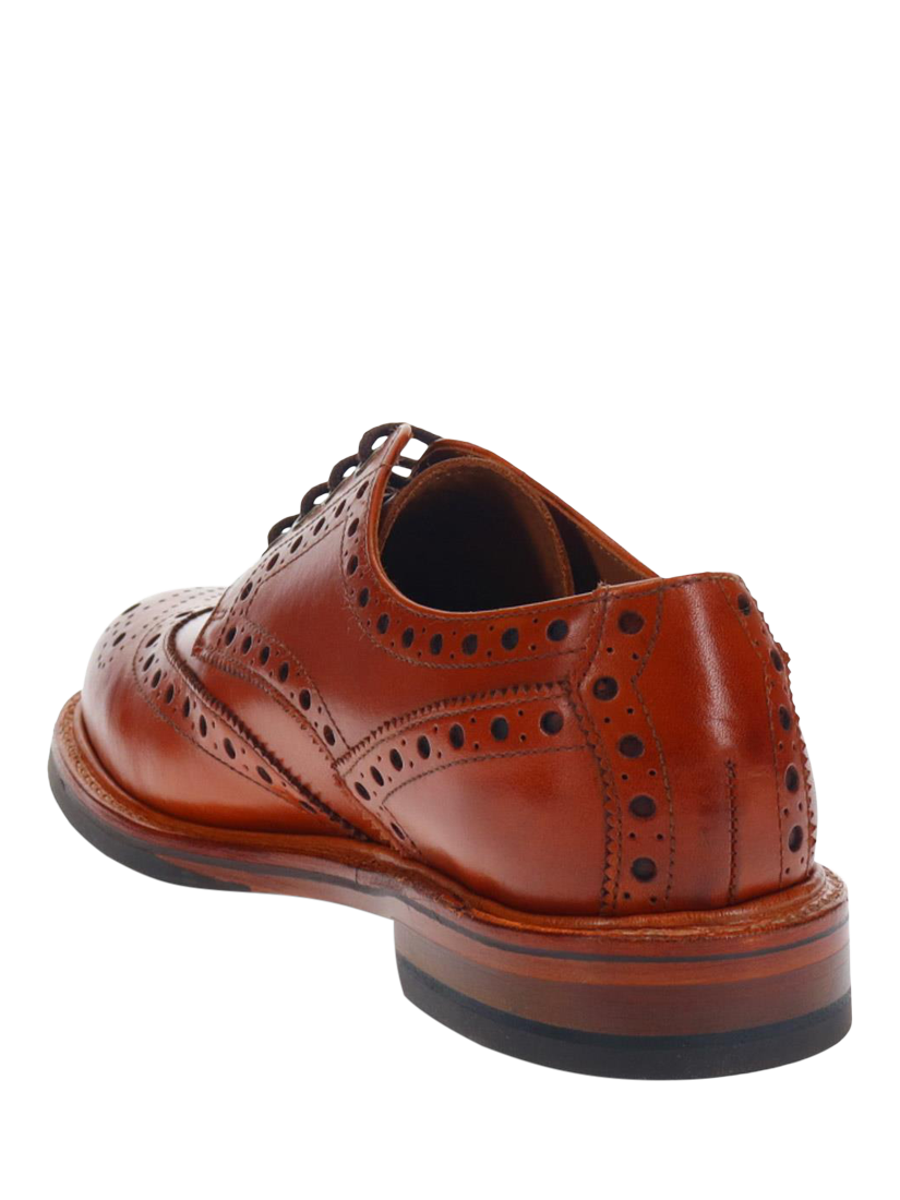 Product image 3 of 5, which shows Jones Bootmaker Bushwick Leather Brogues, British Tan, 8