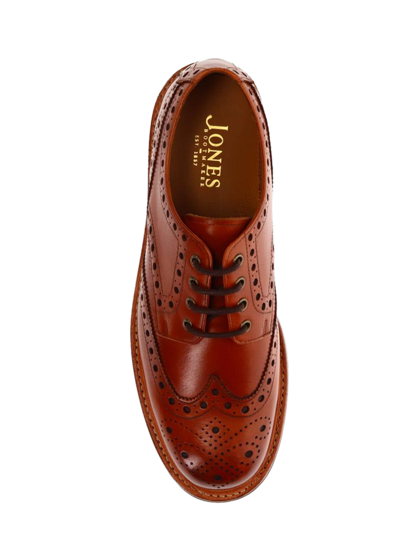 Product image 4 of 5, which shows Jones Bootmaker Bushwick Leather Brogues, British Tan, 8