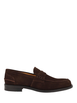 Jones Bootmaker Chorleywood Leather Loafers, Brown Suede