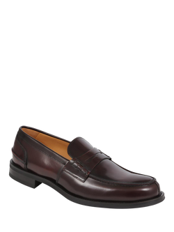 Jones Bootmaker Chorleywood Leather Loafers - view 2, Burgundy