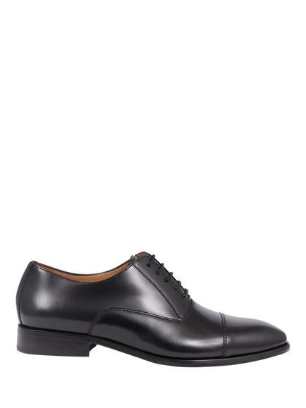 Jones Bootmaker Marvin Leather Oxford Shoes, Black, Black