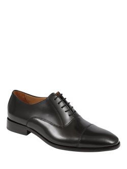 Jones Bootmaker Marvin Leather Oxford Shoes, Black - view 2, Black