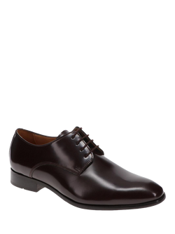 Jones Bootmaker Melvin Leather Oxford Shoes - view 2, Dark Brown