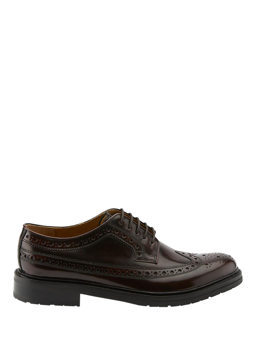 Jones Bootmaker Middlesbrough Leather Brogues, Burgundy