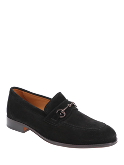 Jones Bootmaker Reece Suede Loafers - view 2, Black Suede