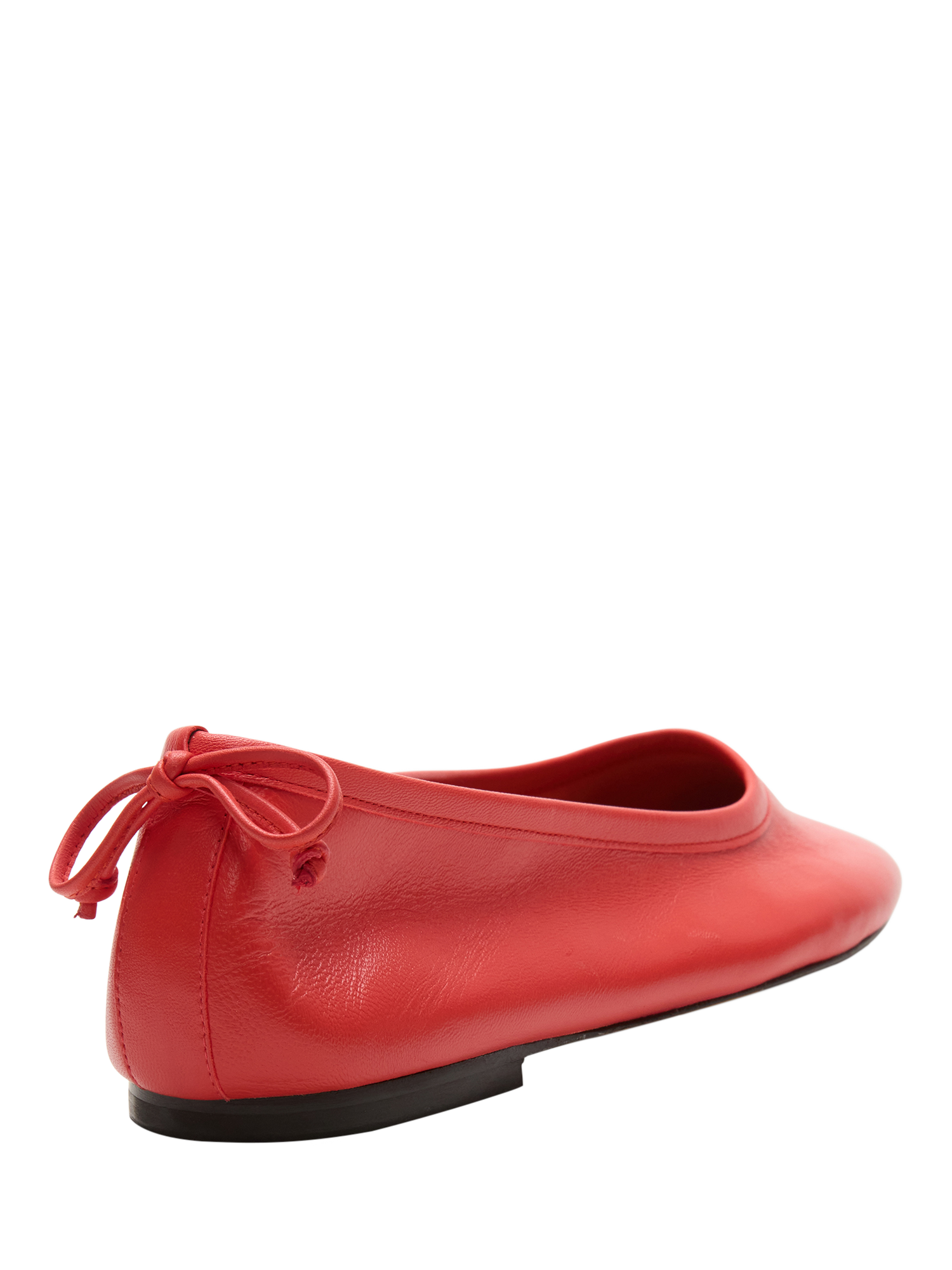 Product image 5 of 6, which shows Flattered Pat Leather Ballerina Pumps, Red, EU37