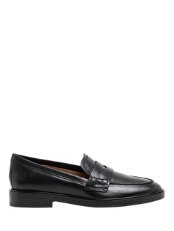 Flattered Sara Leather Loafers, Black, Black