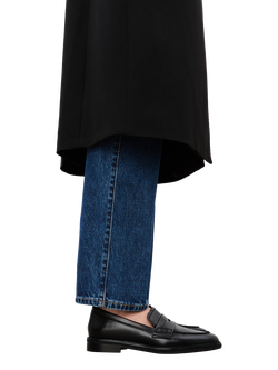 Flattered Sara Leather Loafers, Black - view 2, Black