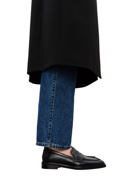 Flattered Sara Leather Loafers, Black - view 2, Black