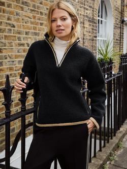 Baukjen Shelly Quarter Zip Fleece, Caviar Black, Caviar Black