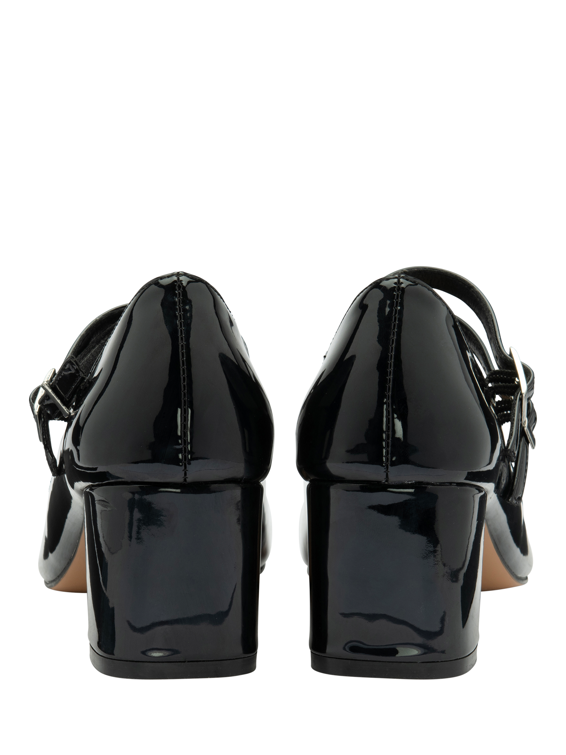 Product image 3 of 4, which shows Ravel Howth Patent Heeled Mary Janes, Black, 4