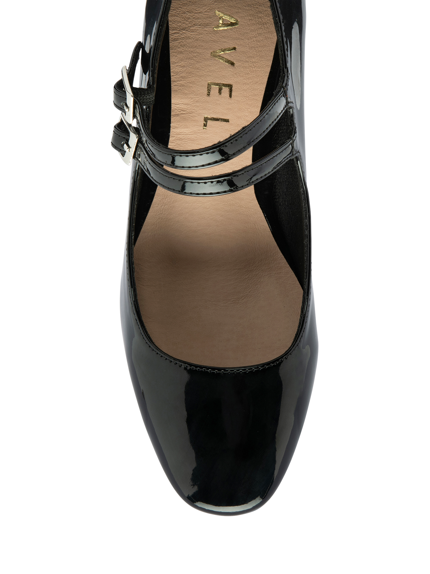 Product image 4 of 4, which shows Ravel Howth Patent Heeled Mary Janes, Black, 4