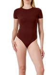 Heist The Essentials T-Shirt Bodysuit, Coffee