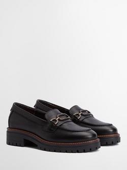 Barbour Maddie Leather Loafers, Black - view 2, Black
