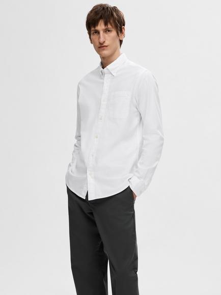 Selected Rick Regular Fit Oxford Shirt, White