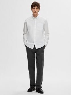 Selected Rick Regular Fit Oxford Shirt - view 2, White