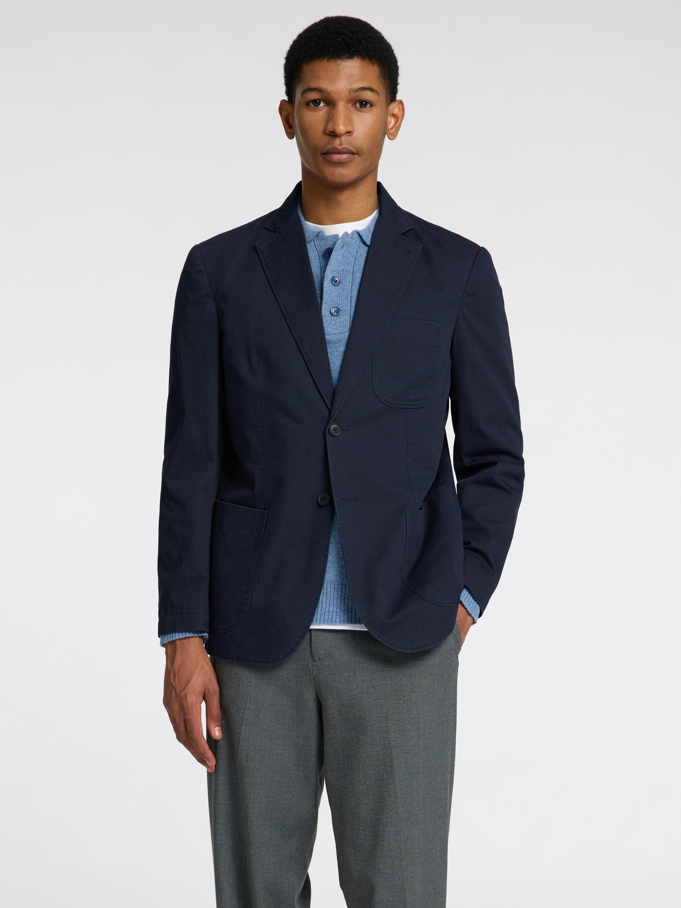 SELECTED HOMME Glen Organic Cotton Suit Jacket, Dark Sapphire