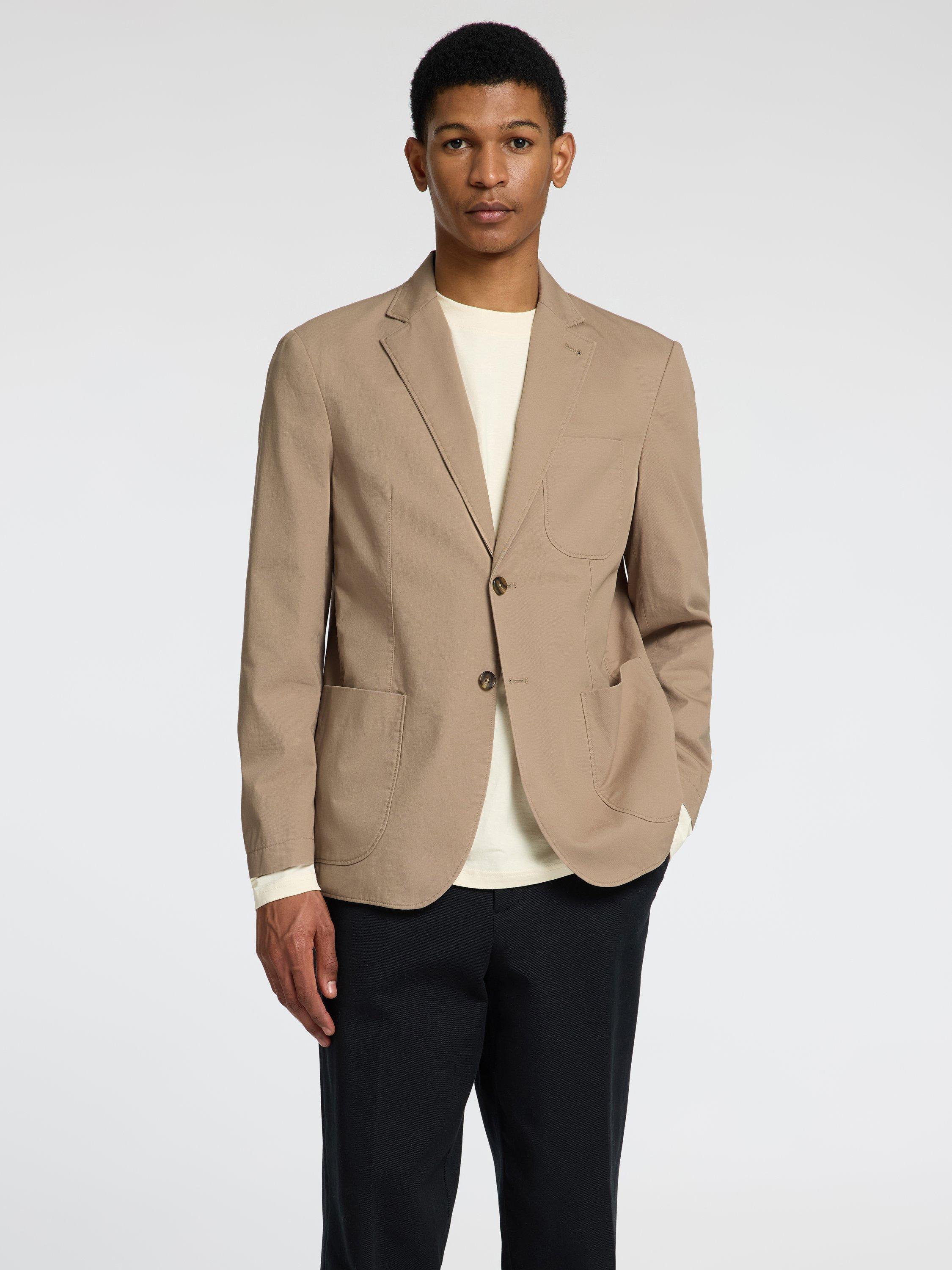 SELECTED HOMME Regular Fit Organic Cotton Blazer, Beige