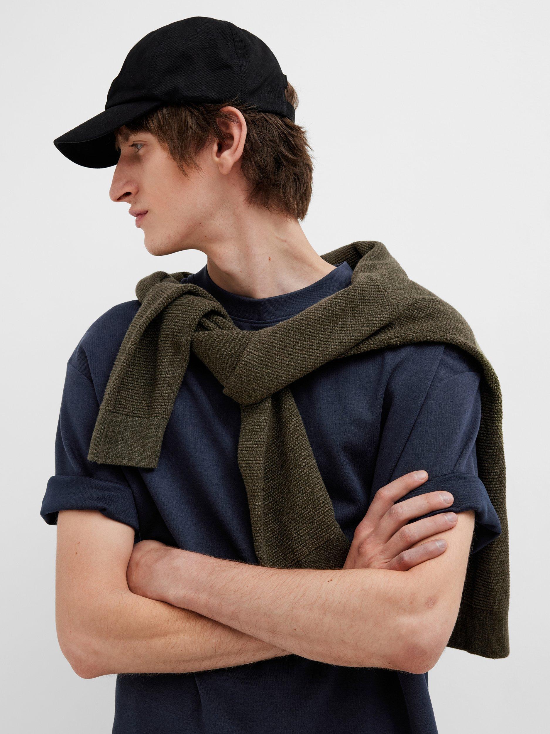 Product image 3 of 6, which shows Selected Oscar Loose Fit T-Shirt, Sky Captain, S