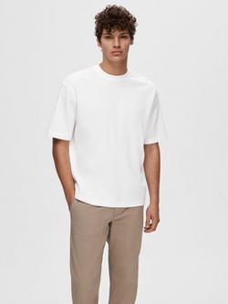 Selected Crew Neck T-Shirt, Bright White, Bright White