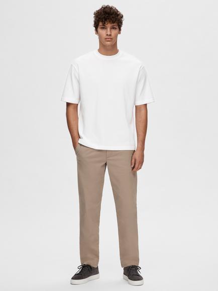 Selected Crew Neck T-Shirt, Bright White - view 2, Bright White
