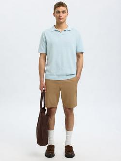 Selected Slim Fit Chino Shorts - view 2, Ermine