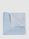 Reiss Ceremony Silk Pocket Square, Light Blue