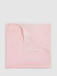 Reiss Liam Silk Pocket Square, Light Pink