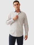 Rodd & Gunn Bankhouse Long Sleeve Slim Fit Check Shirt, Snow/Multi