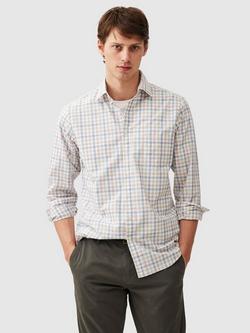 Rodd & Gunn Bankhouse Long Sleeve Slim Fit Check Shirt, Snow/Multi, Snow/Multi