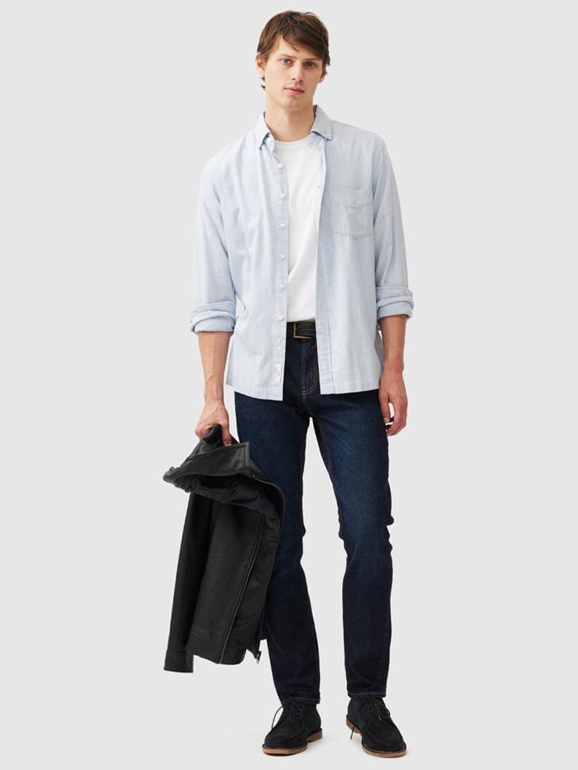 Product image 2 of 5, which shows Rodd & Gunn Barrhill Brushed Cotton Slim Fit Long Sleeves Shirt, Dusk, S