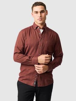 Rodd & Gunn Barrhill Brushed Cotton Slim Fit Long Sleeves Shirt, Rust