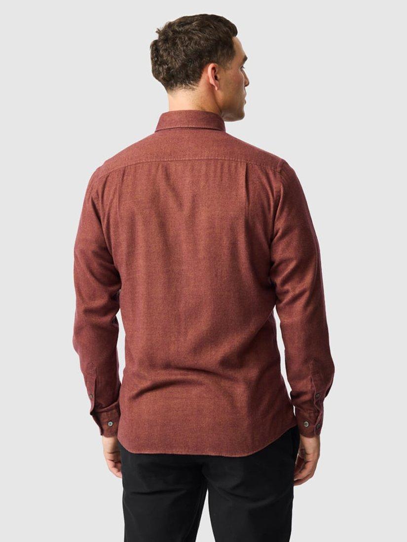 Product image 3 of 6, which shows Rodd & Gunn Barrhill Brushed Cotton Slim Fit Long Sleeves Shirt, Rust, M
