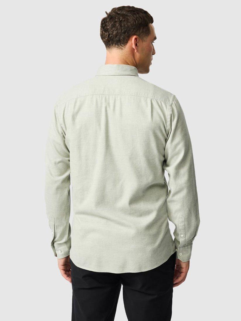 Product image 3 of 6, which shows Rodd & Gunn Barrhill Brushed Cotton Slim Fit Long Sleeves Shirt, Sage, XS
