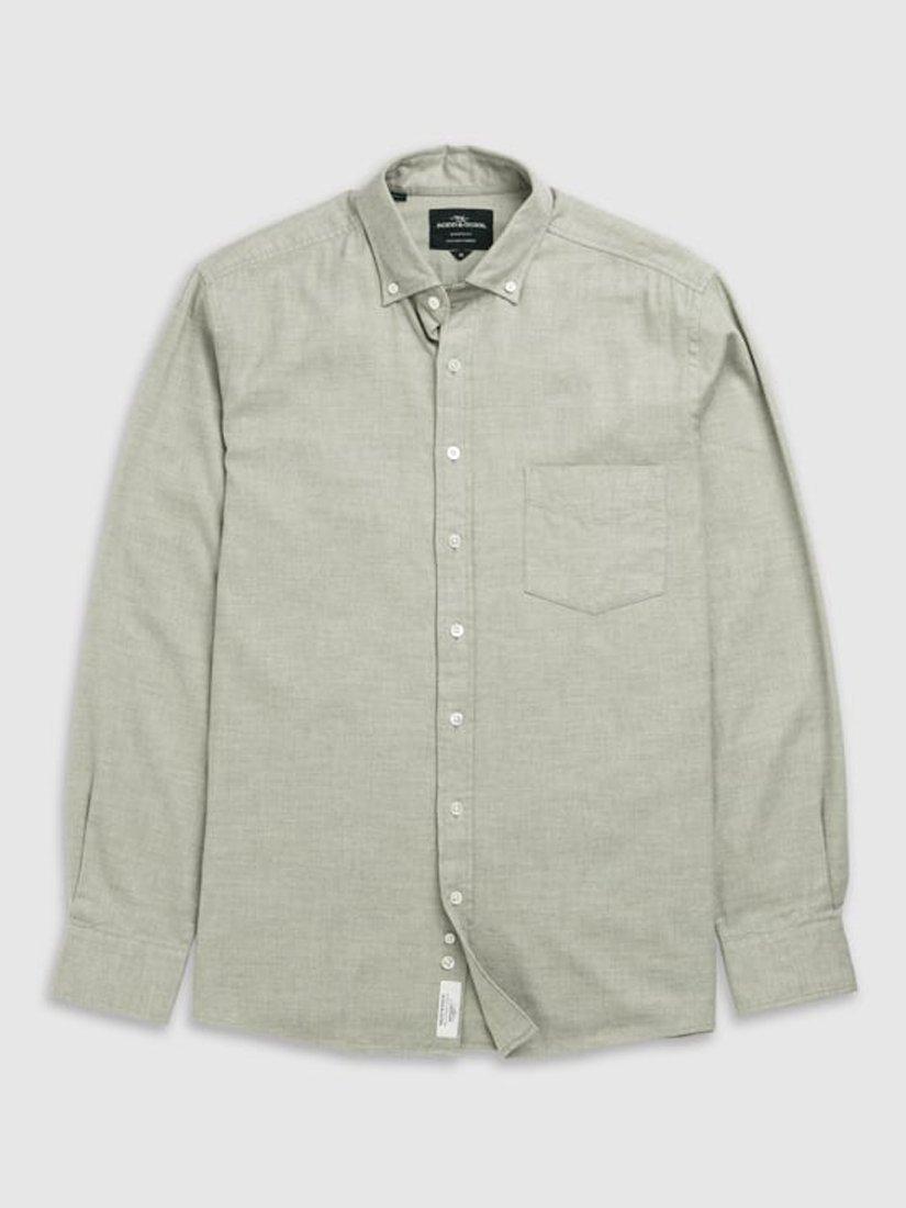 Product image 5 of 6, which shows Rodd & Gunn Barrhill Brushed Cotton Slim Fit Long Sleeves Shirt, Sage, XS