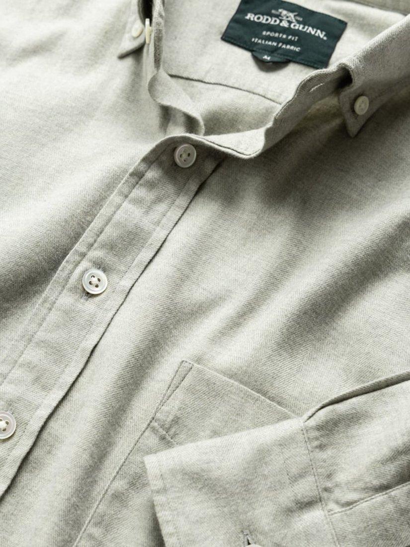 Product image 6 of 6, which shows Rodd & Gunn Barrhill Brushed Cotton Slim Fit Long Sleeves Shirt, Sage, XS