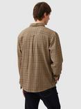 Rodd & Gunn Linfield Check Cotton Regular Fit Long Sleeve Overshirt, Bran