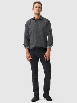 Rodd & Gunn Notown Micro Floral Print Long Sleeve Regular Fit Shirt - view 2, Onyx