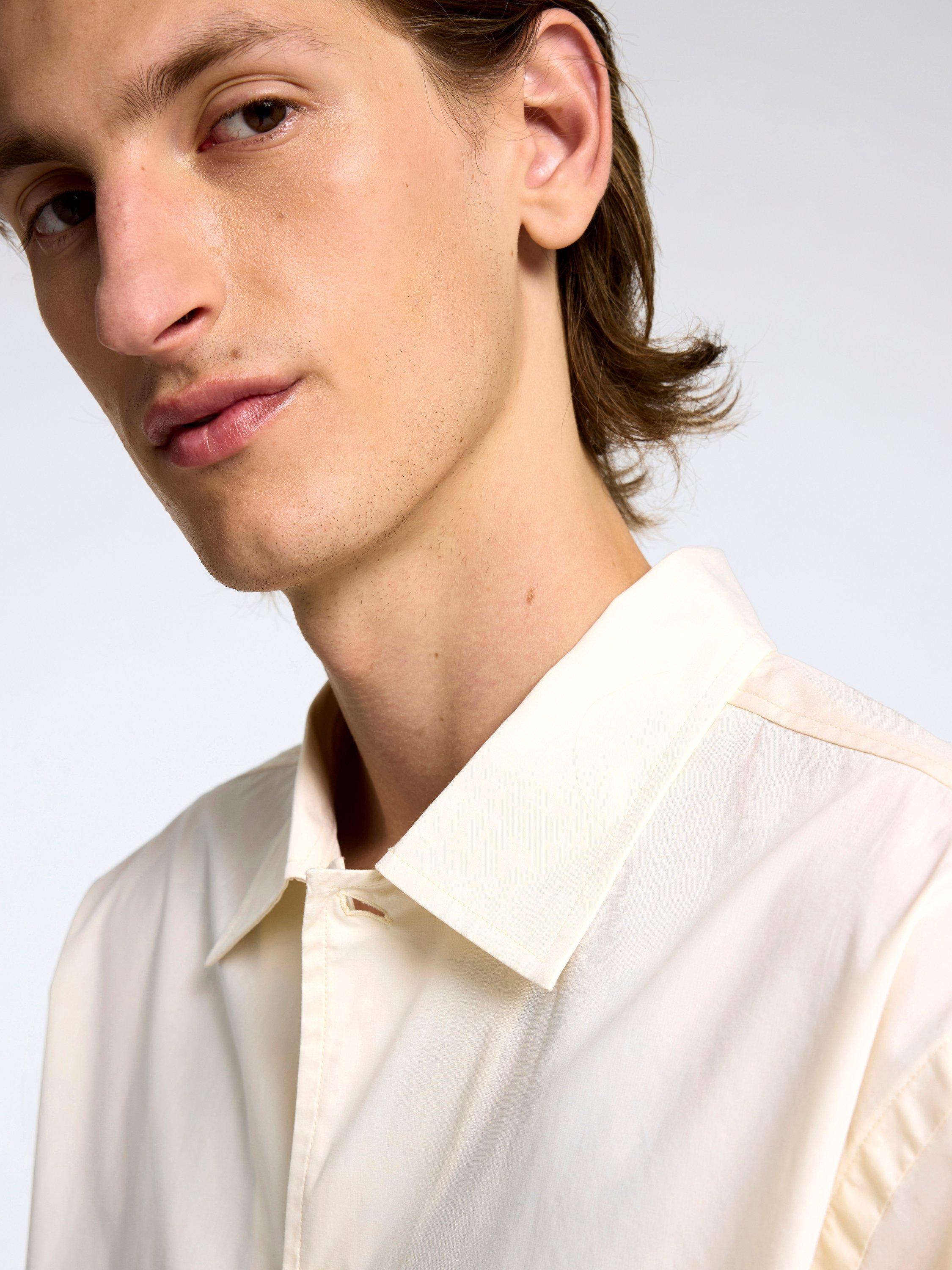 Product image 4 of 6, which shows Selected Organic Cotton Regular Fit Shirt, Angora, M