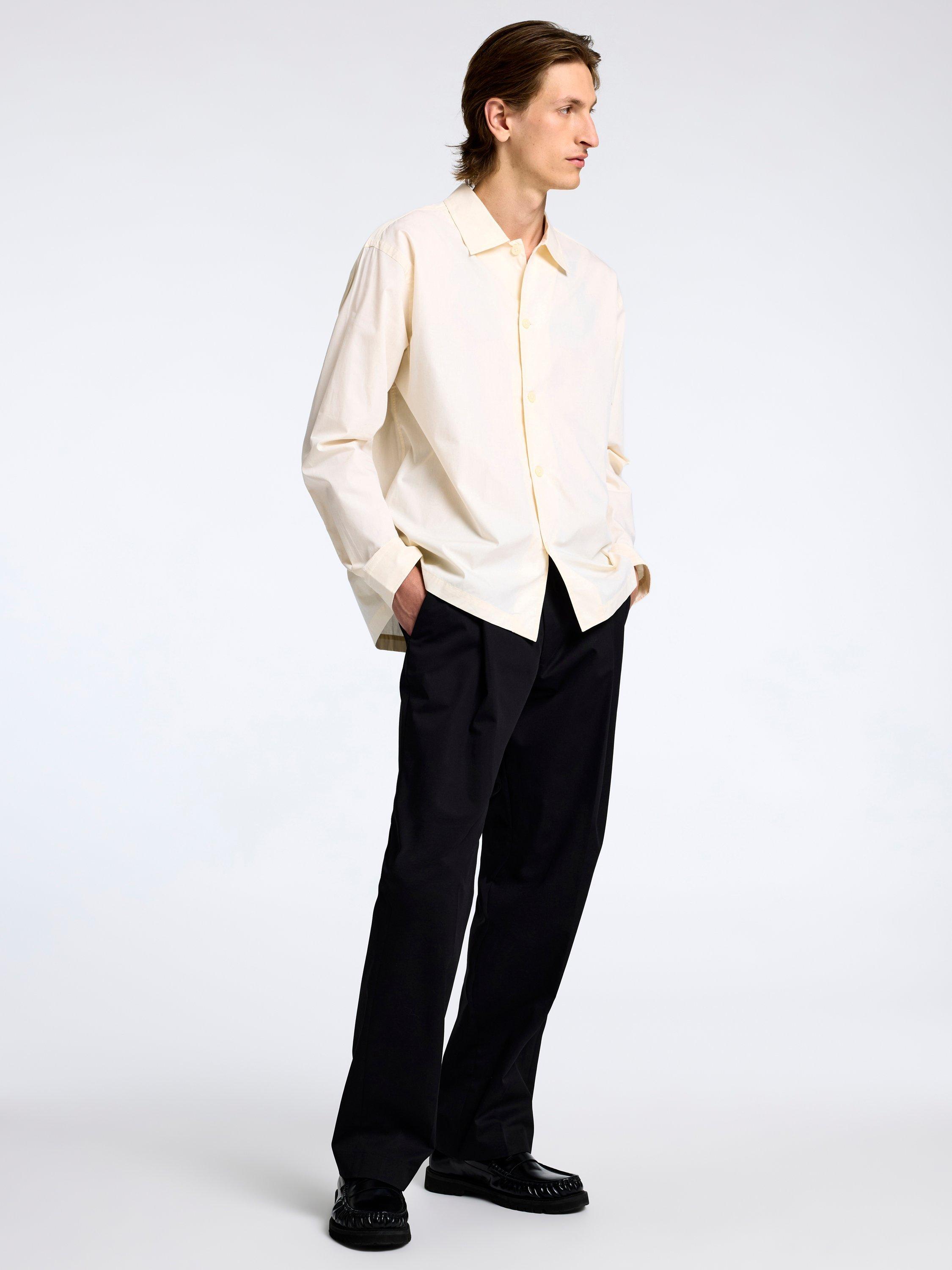 Product image 6 of 6, which shows Selected Organic Cotton Regular Fit Shirt, Angora, M