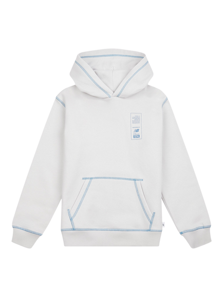 New Balance Kids' 574 Diagram Hoodie, Grey Matter, Grey Matter