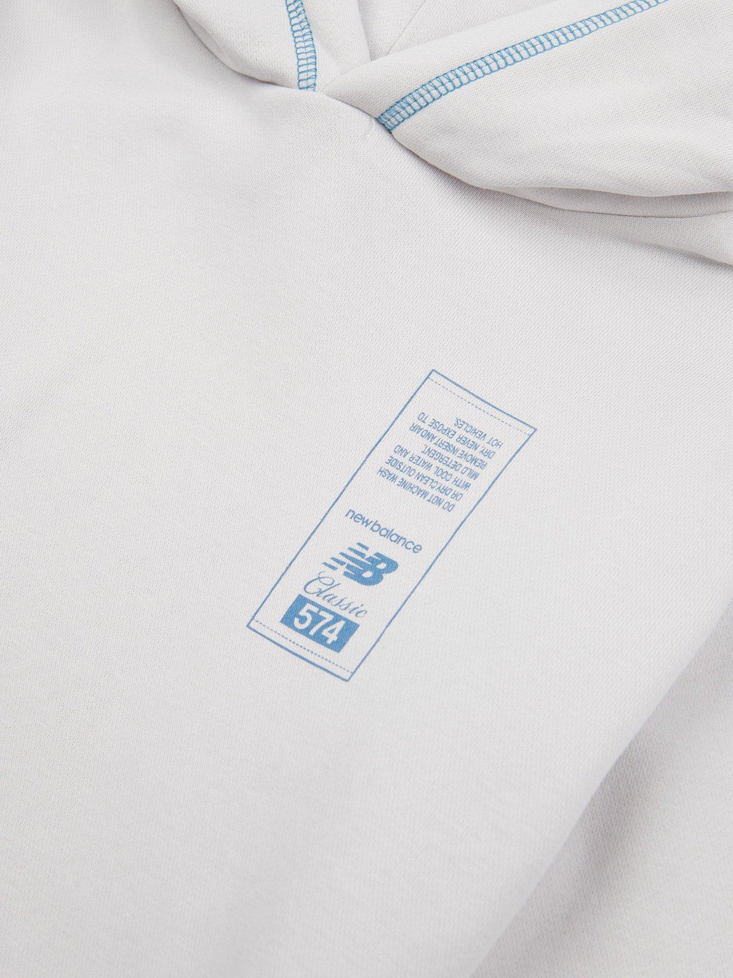 Product image 3 of 4, which shows New Balance Kids' 574 Diagram Hoodie, Grey Matter, 7-8 years