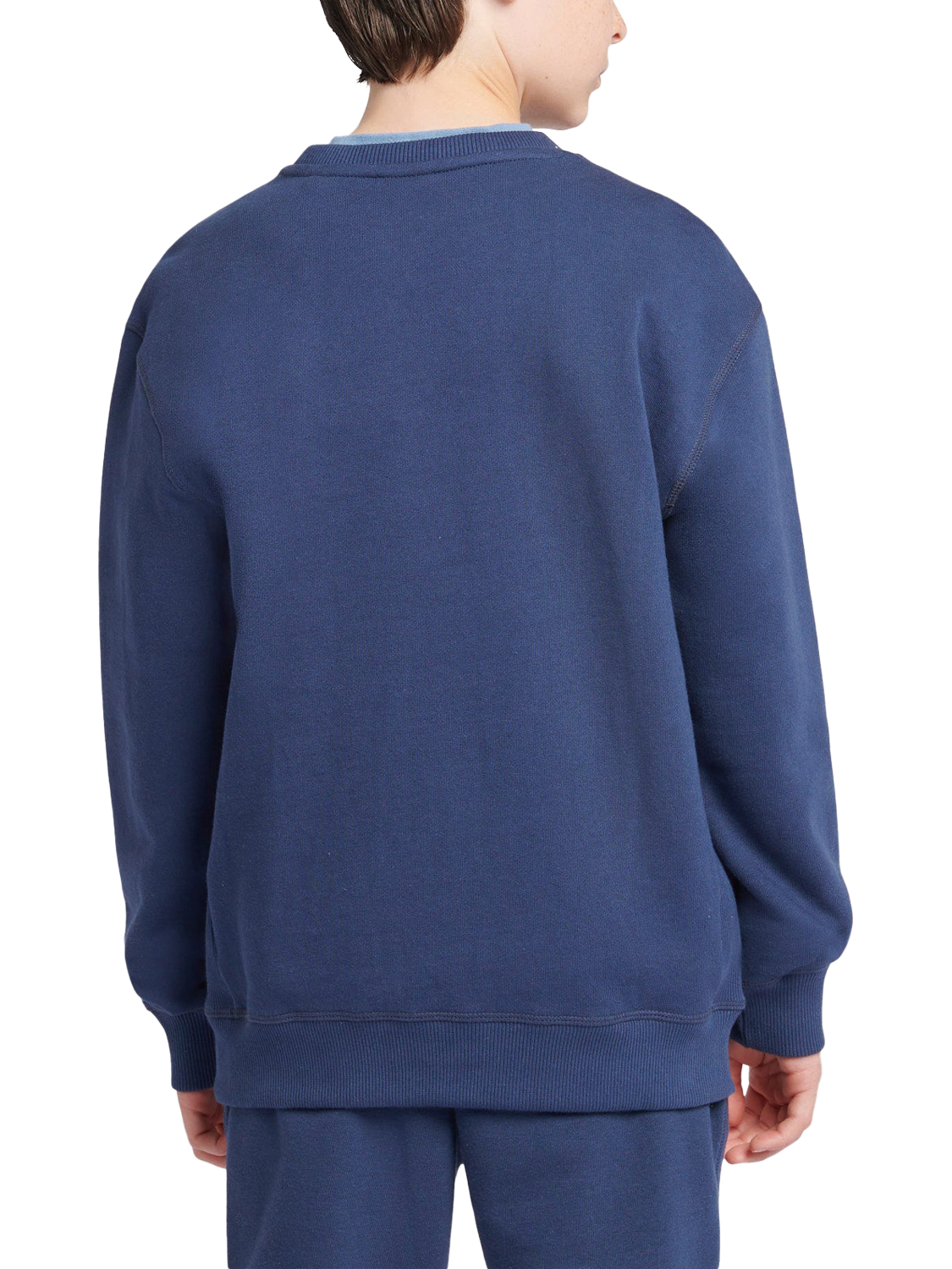 Product image 3 of 10, which shows New Balance Kids' Premium Crew Neck Sweatshirt, Navy, 7-8 years