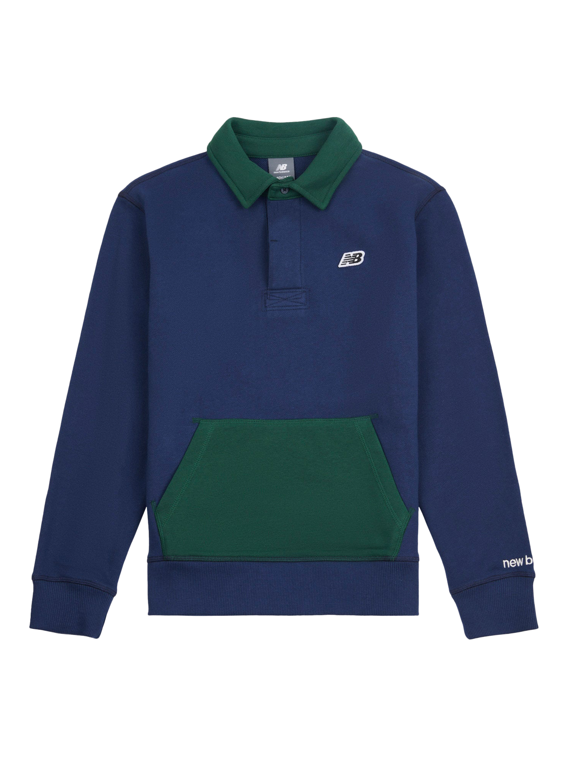 Product image 8 of 10, which shows New Balance Kids' Premium Rugby Shirt, Navy, 7-8 years
