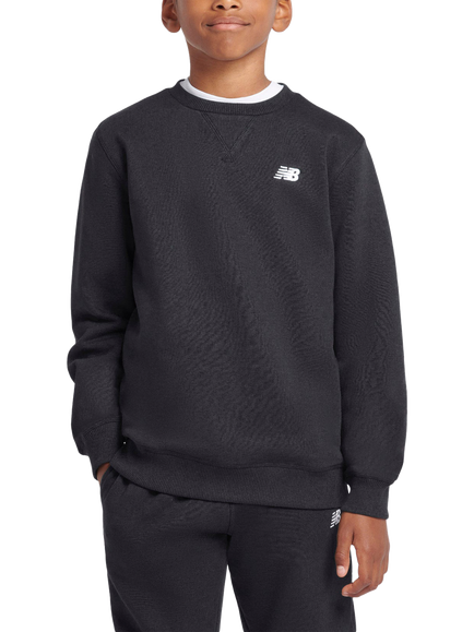 New Balance Kids' Small Logo Sweatshirt, Caviar